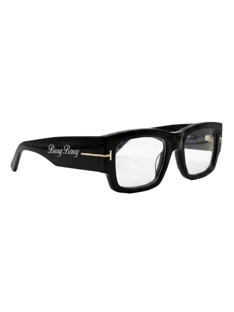 Burg Vision V2 Clear Lens Sunglasses Black Frame